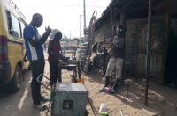 The metalworking shop in the center of Sanyang